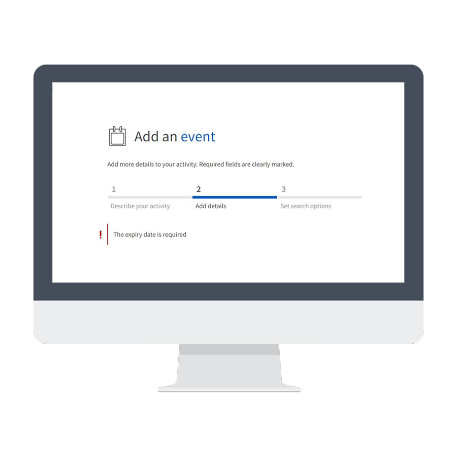 Mandatory expiry date for events